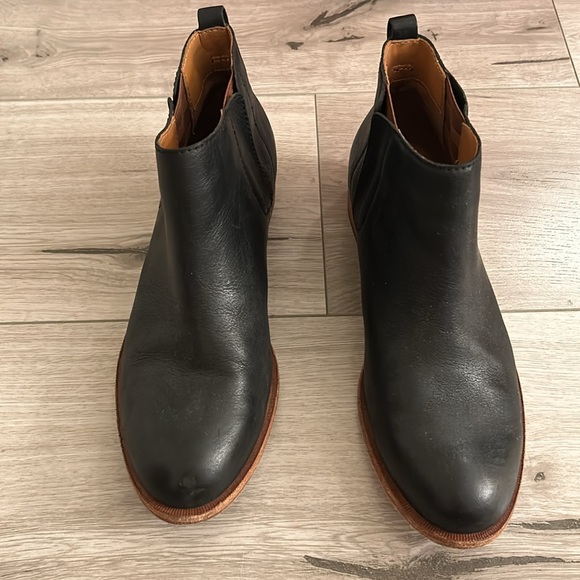 Kork-Ease Black Leather Velma Ankle Boots - Picture 4 of 10